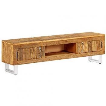 vidaXL Mueble TV Televisor Madera Maciza Reciclada 140x30x40 cm Soporte Salón