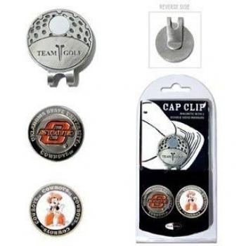 Oklahoma State University Golf Clip del sombrero w/dos starstills bola
