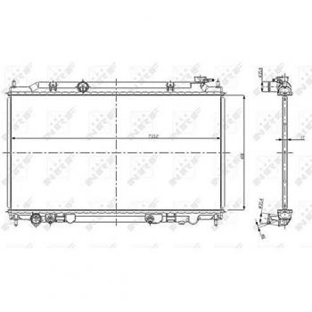 Radiador de refrigeración del motor EASY FIT NRF 56080
