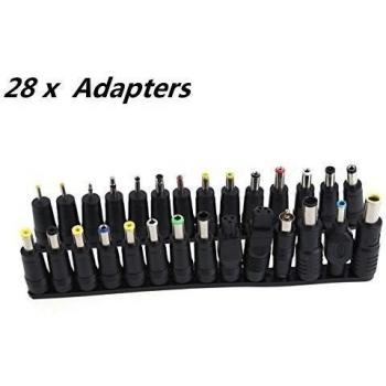 UEB Adaptador de corriente universal UEB 20 x conector CC de CA para portátil, apto Netzeiladapter para mayor uso de aparatos eléctricos