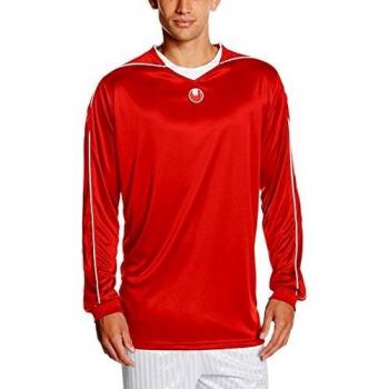 uhlsport Camiseta Stream II Manga Larga, Todo el año, Unisex, Color Rojo/Blanco, tamaño XL