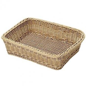 Saleen 02052030101 cesta cuadrada plano, aproximadamente 40 x 32 x 10 cm, beige claro
