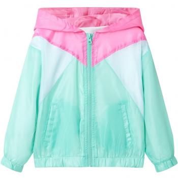 Chaqueta infantil con capucha y cremallera multicolor 116