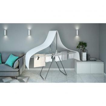 Stendibiancheria Colombo Titano 20m con Barra para Colgar Ropa, Acero Inoxidable, Capacidad 15 kg
