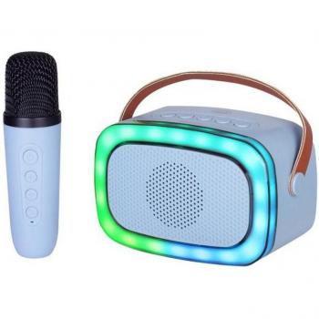 Altavoz Karaoke Portátil Bluetooth Klack BT-K8 10W Azul Sonido y Diversión