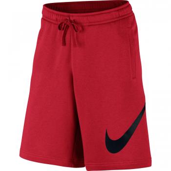 Nike M NSW FLC Exp Club Pantalón Corto, Hombre, Rojo