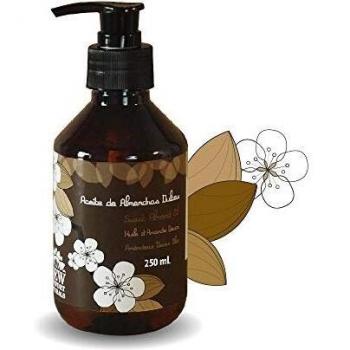 New Comfort Aceite de Almendras 100% Puro y Natural, Hidrata y Cuida Piel, Uñas y Cabello, con Vitamina E, Prensado en Frío, Ámbar, 250 Mililitros