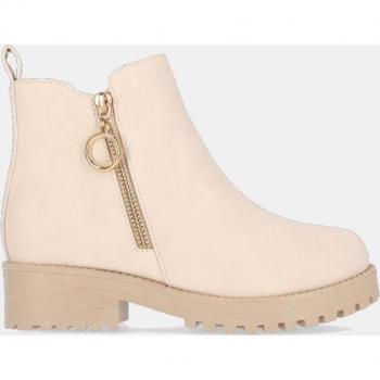 Botines Chika10 Kids NEW PONY 19 con cremallera diagonal en sintético - Blanco/White