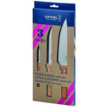 Opinel Parallele 3-Piece Kitchen Knife Set