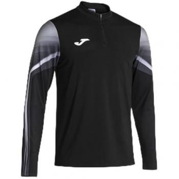 Sudadera de running Joma Elite XI para hombre en color negro antracita con media cremallera, talla L