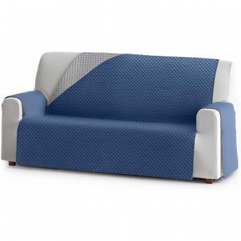 Eysa Oslo Funda, Poliéster, C/3 Azul-Gris, 4 plazas 190cm. Válido para sofá Desde 210 a 250cm