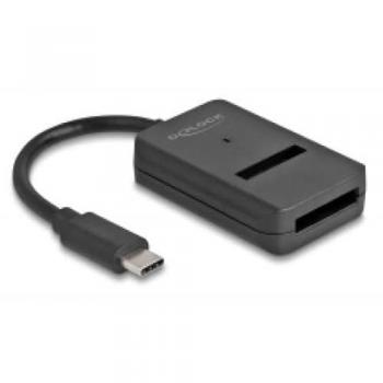 Adaptador Combo USB-C a M.2 SATA/NVMe - Delock 64198, 10 cm
