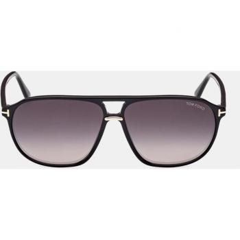 Tom Ford Bruce Sunglasses with Gradient Lenses, Black, Unisex, Size: 61 MM