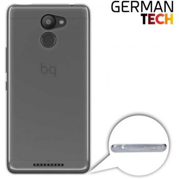 Funda Gel para bq Aquaris U Plus, Carcasa TPU Flexible fabricada con la mejor Silicona, protege y se adapta a la perfección a tu Smartphone y con nuestro exclusivo diseño German Tech® - Transparente.
