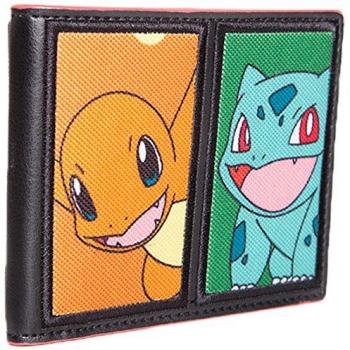 Bioworld POKEMON Starting Characters Bi-Fold Wallet Monedero, 12 cm, Varios colores