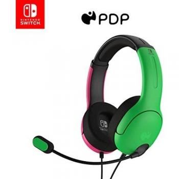 PDP Gaming LVL40 Wired Stereo Headset for Nintendo Switch - Pink/Green