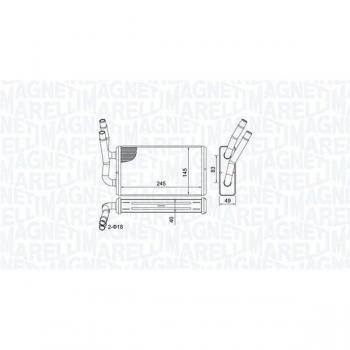 Radiador de calefacción MAGNETI MARELLI 350218450000 con potencia de 1500W, tecnología de calefacción rápida, diseño compacto y eficiente, termostato ajustable, protección contra sobrecalentamiento y fácil