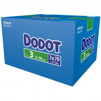 Dodot Bebé-Seco - Pañales para bebé con canales de aire, 6-10 kg, Talla 3