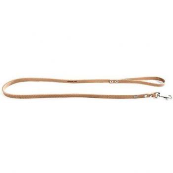 Correa para perro de cuero con costuras decorativas Martin Sellier 12mm x 1m Natural