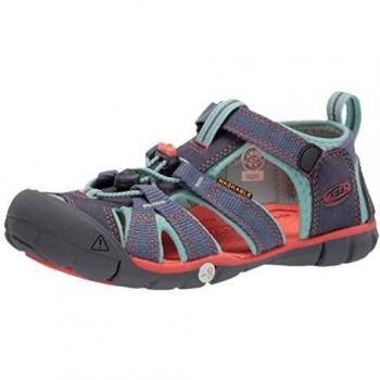 Sandalias Keen SEACAMP II CNX para niño y niña, unisex, color Flint Stone/Ocean Wave