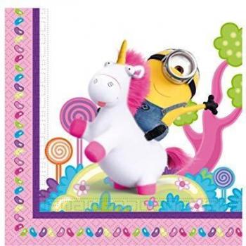 Universal Despicable Me-Servilletas, color blanco