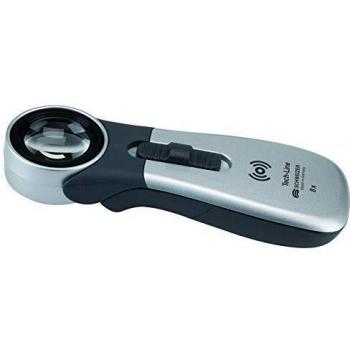 Lupa de mano iluminada Tech-Line CLASSIC aumento 4x lente LED diámetro 55 mm SCHWEIZER