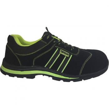 Zapato de Seguridad Serraje Negro/Verde S1P T-46 Ferko