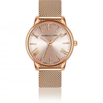 Isabella Ford Scarlett Women's Mesh Watch - Rose Gold - 38 mm