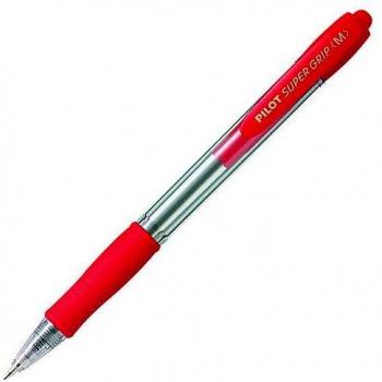 BOLIGRAFO RETRACTIL PILOT PUNTA 1MM SUPER GRIP ROJO