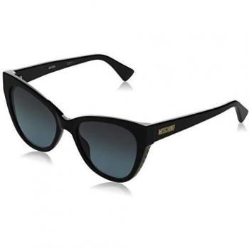 Moschino MOS056/S 807 Black MOS056/S Cats Eyes Sunglasses Lens Category 2 Size 54mm