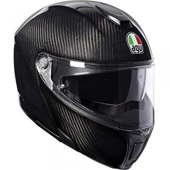 AGV Klapph Casco de Motocicleta, Unisex Adulto, Carbono Brillante, XXS 52/53