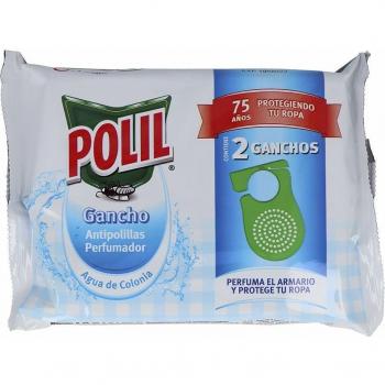Polil Raid Antipolillas Ganchos Perfumados Aroma Agua de Colonia, Pack de 2 Unidades