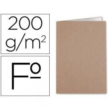 Liderpapel - Subcarpeta folio kraft interior blanco 240g/m2