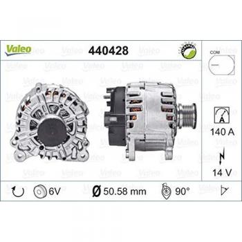 Generador trifásico VALEO 440428 - Alternador de alta eficiencia, potencia nominal de 10 kVA, voltaje de salida de 400V, diseño compacto y ligero, sistema de refrigeración por aire, fácil instalación y
