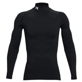 Under Armour ColdGear Compression Mock Long Sleeve Shirt - Black - XXL