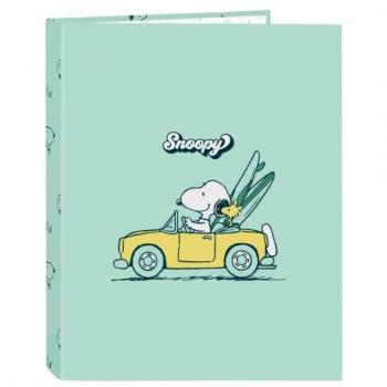 Carpeta Folio 4 Anillas Mixtas Snoopy Groovy