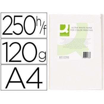 Q-Connect - Papel Fotocopiadora Ultra White Din A4 120 Gramos Paquete De 250 Hojas