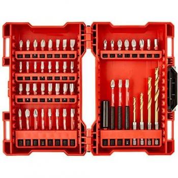 Milwaukee Estuche De 48 Puntas Shockwave G2 / 4932430906, 0 V, rosso