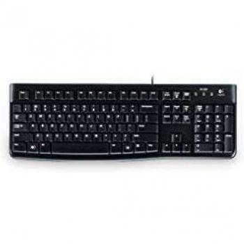 Logitech K120 Teclado con Cable Business para Windows, Disposición Ucrania, Negro