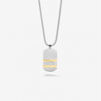 Collar de Hombre Radiant RH000111 - Collar D.martinez de acero plateado