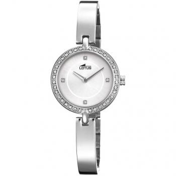 Reloj para Mujer Lotus colección Bliss 18547/1, Caja de Acero Inoxidable y Correa de Acero Inoxidable Plateada