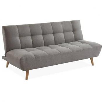 Sofá-cama convertible de 3 plazas Axel, gris claro, 190.5x103x89 cm