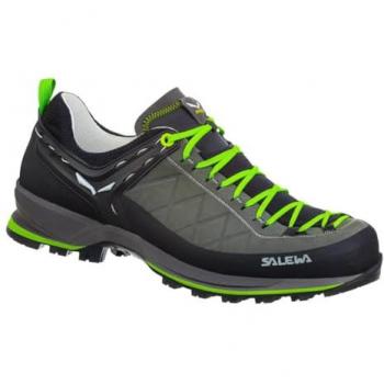 Bota de Senderismo Salewa MTN Trainer 2 L - Hombre, Multifuncional, Piel, Verde/Negro