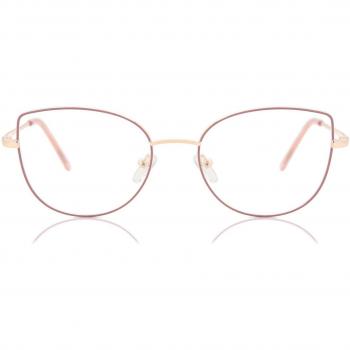 Cat Eye Full Rim Metal Women’s Prescription Glasses - Gold - Size 53 - Blue Light Block Available - SmartBuy Collection