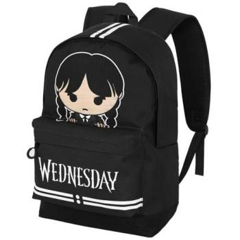 Mochila Miércoles Grande Color Negro 43cm - Capacidad 24L, Dimensiones 31 x 44 cm
