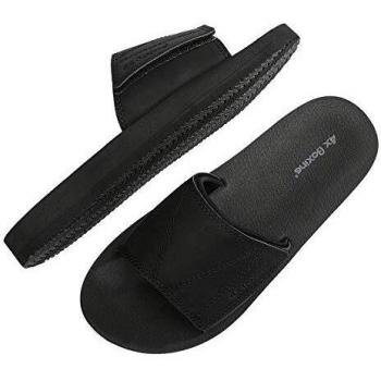 ARRIGO BELLO Hombre Chanclas Suela de látex Sandalias Verano Flip Flop Plantillas de Cuero Piscina Playa Talla 41-46