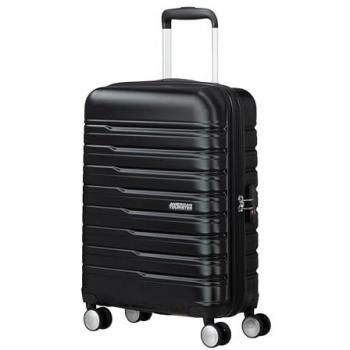 Maleta de Cabina American Tourister Flashline 55 cm, 4 Ruedas, Color Negro