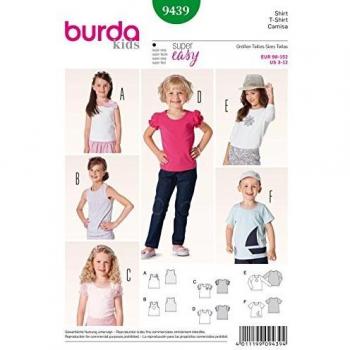 Burda Patrón 9439 Kids Camiseta
