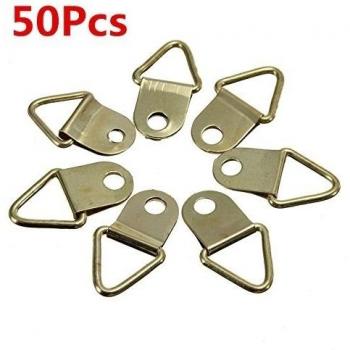 50pcs tringulo de cobre de pared marco de la foto del montaje de gancho