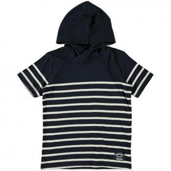 NAME IT Nkmkirk SS Top W.Hood, Camiseta para Niños, Multicolor